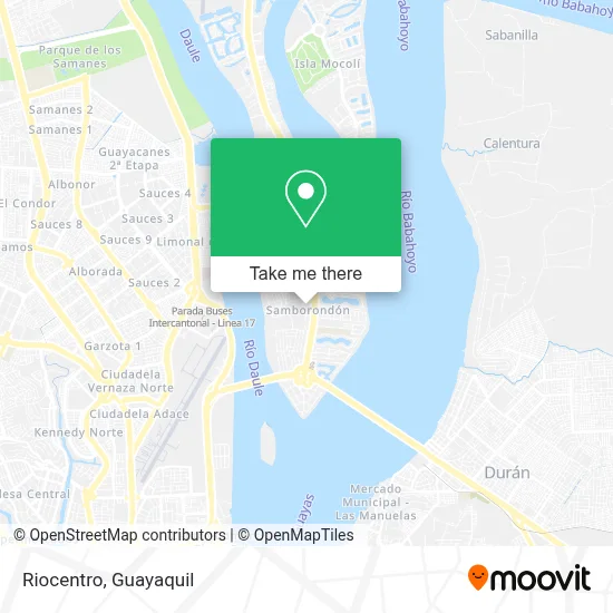 Riocentro map