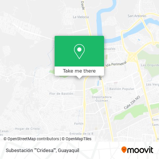 Mapa de Subestación ""Cridesa""