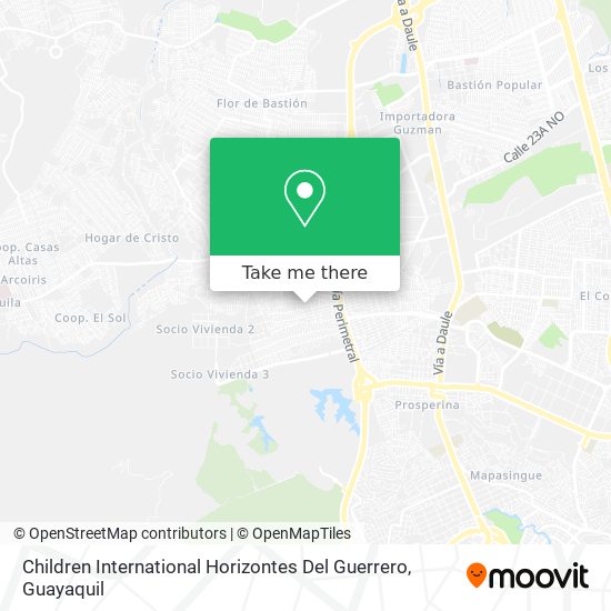 Mapa de Children International Horizontes Del Guerrero