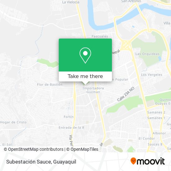 Mapa de Subestación Sauce