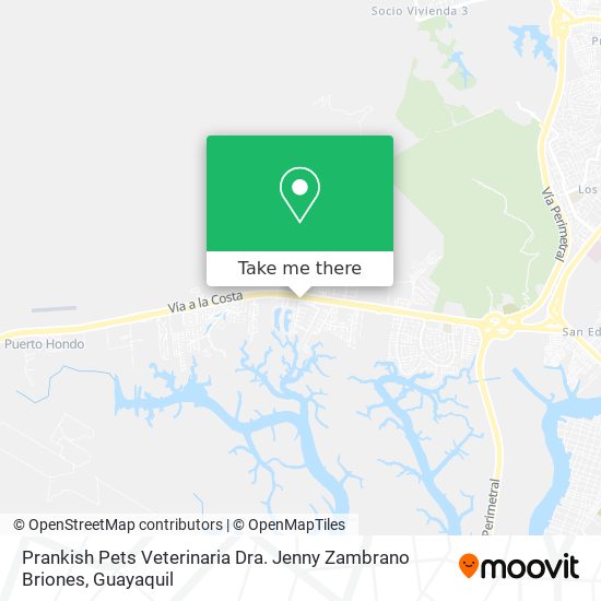 Prankish Pets Veterinaria Dra. Jenny Zambrano Briones map