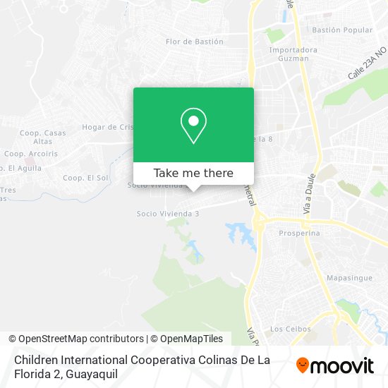 Children International Cooperativa Colinas De La Florida 2 map