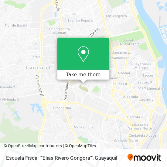 Mapa de Escuela Fiscal ""Elias Rivero Gongora""