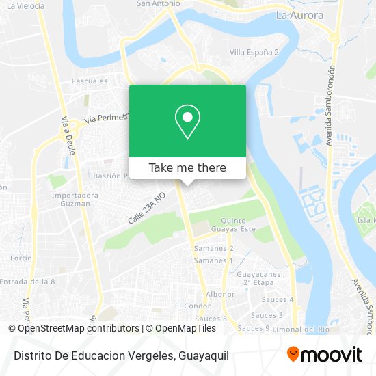 Distrito De Educacion Vergeles map