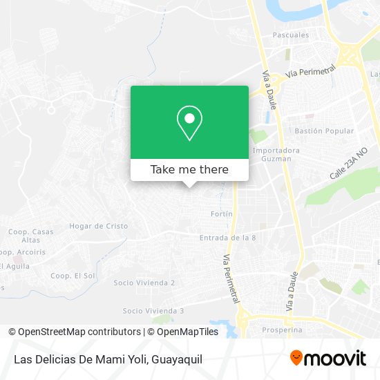 Mapa de Las Delicias De Mami Yoli