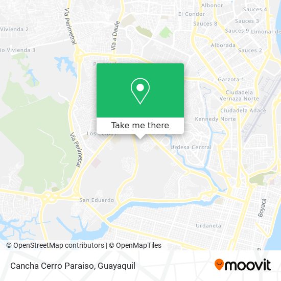Cancha Cerro Paraiso map