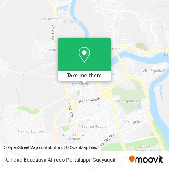 Mapa de Unidad Educativa Alfredo Portaluppi