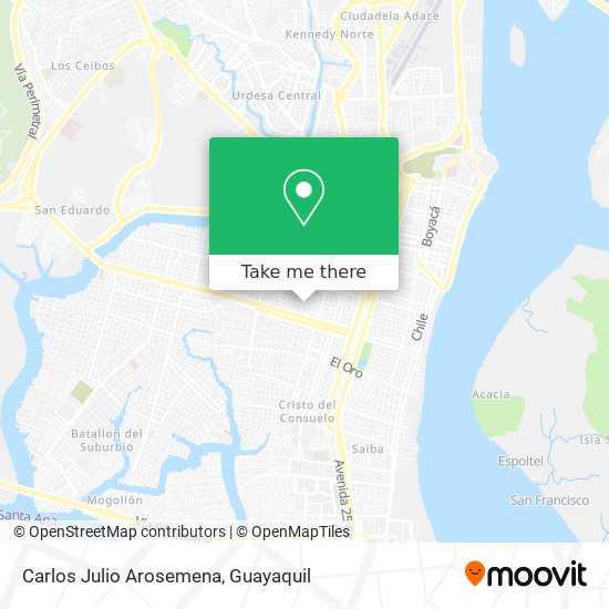 Mapa de Carlos Julio Arosemena