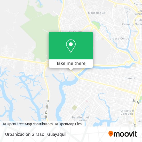 Mapa de Urbanización Girasol