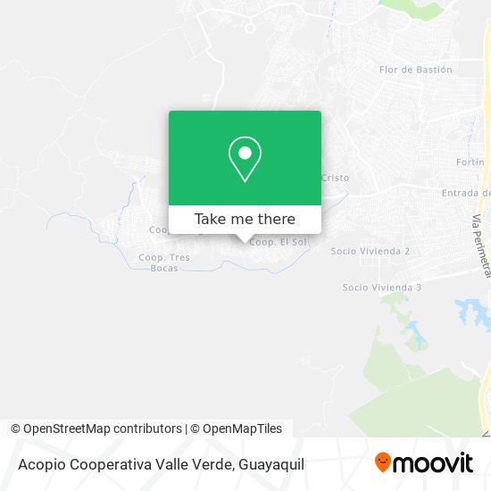 Mapa de Acopio Cooperativa Valle Verde