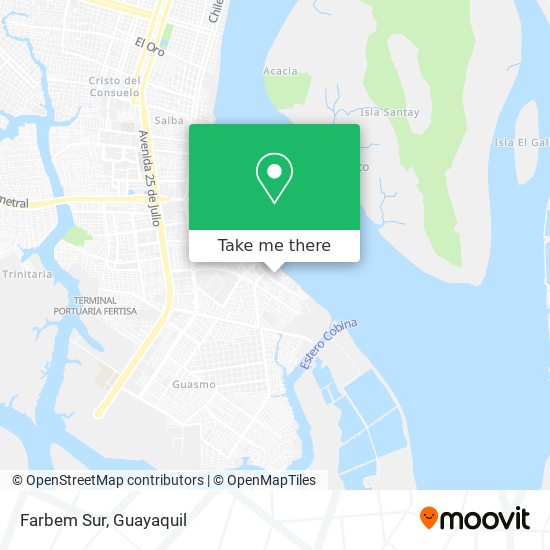 Mapa de Farbem Sur