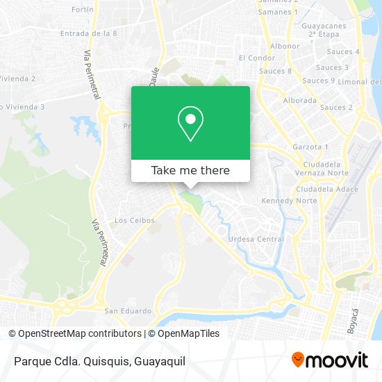 Parque Cdla. Quisquis map