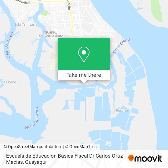 Escuela de Educacion Basica Fiscal Dr Carlos Ortiz Macías map