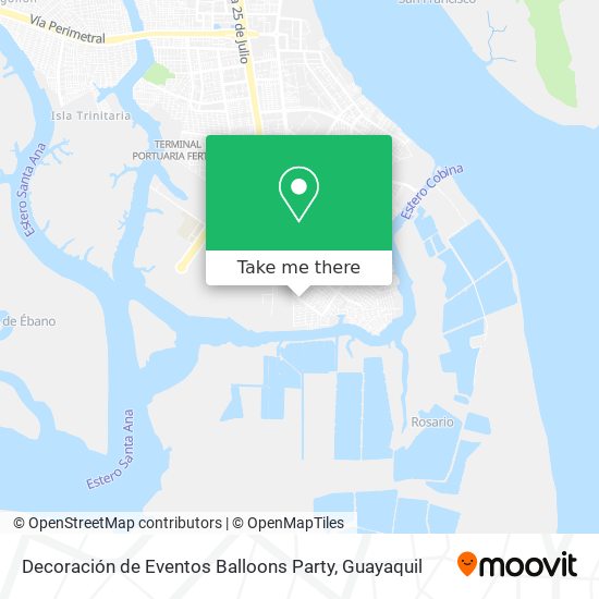 Decoración de Eventos Balloons Party map