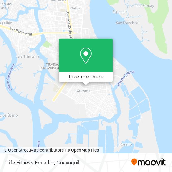 Life Fitness Ecuador map