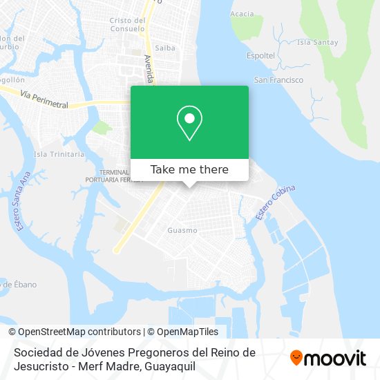 Sociedad de Jóvenes Pregoneros del Reino de Jesucristo - Merf Madre map