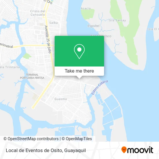 Mapa de Local de Eventos de Osito