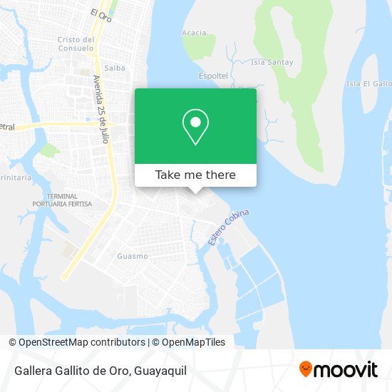 Gallera Gallito de Oro map