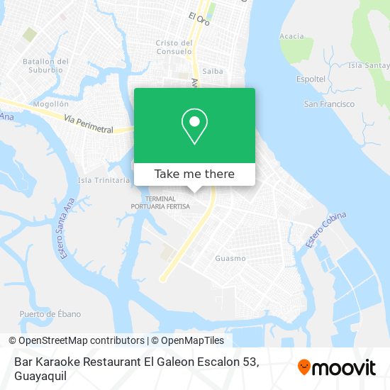 Bar Karaoke Restaurant El Galeon Escalon 53 map