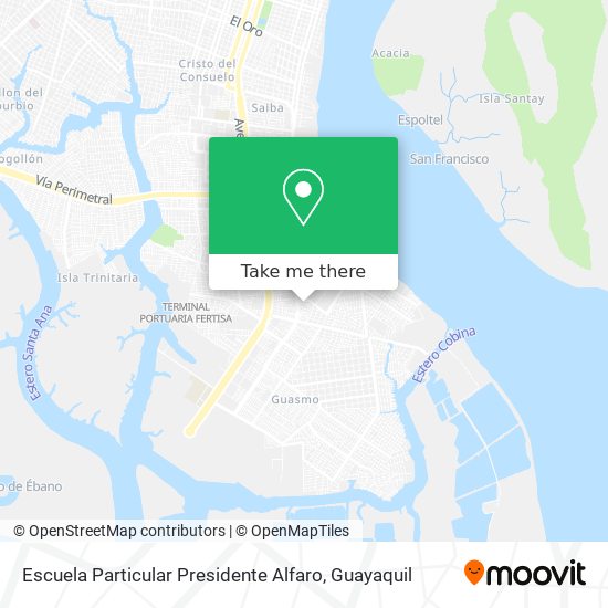 Mapa de Escuela Particular Presidente Alfaro