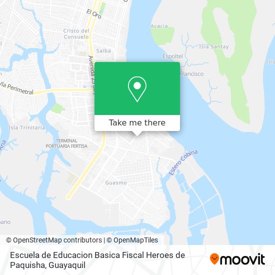 Escuela de Educacion Basica Fiscal Heroes de Paquisha map