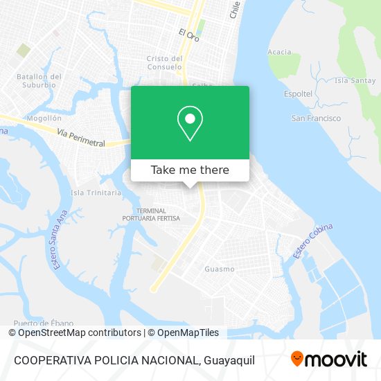 COOPERATIVA POLICIA NACIONAL map