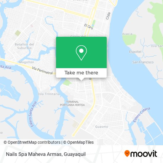 Nails Spa Maheva Armas map