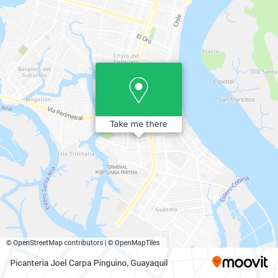 Mapa de Picanteria Joel Carpa Pinguino