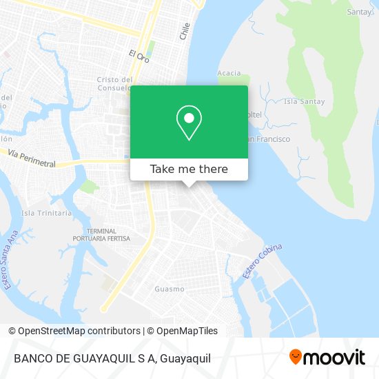 BANCO DE GUAYAQUIL S A map