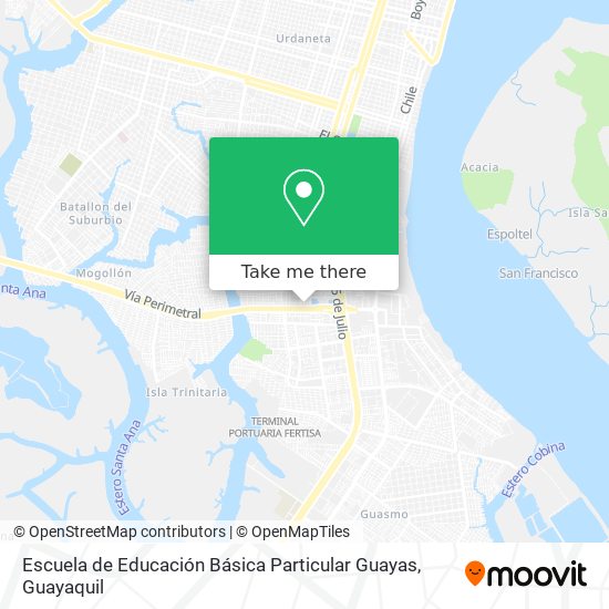 Escuela de Educación Básica Particular Guayas map