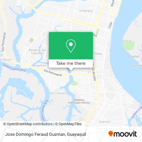 Jose Domingo Feraud Guzman map