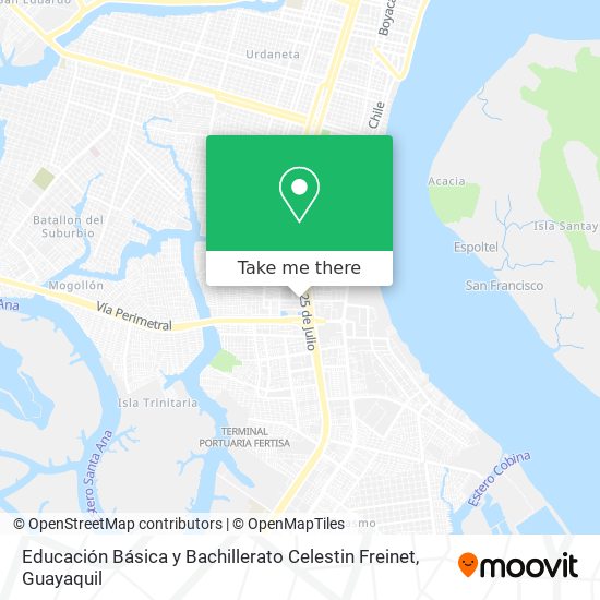 Educación Básica y Bachillerato Celestin Freinet map