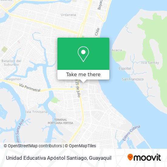 Mapa de Unidad Educativa Apóstol Santiago