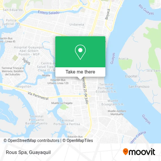 Rous Spa map