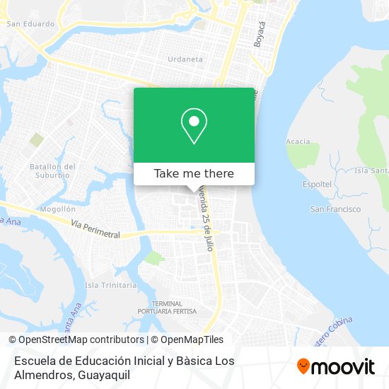 Escuela de Educación Inicial y Bàsica Los Almendros map