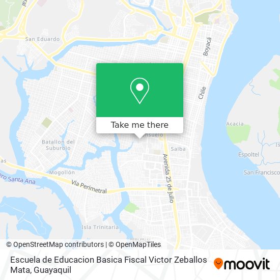 Escuela de Educacion Basica Fiscal Victor Zeballos Mata map