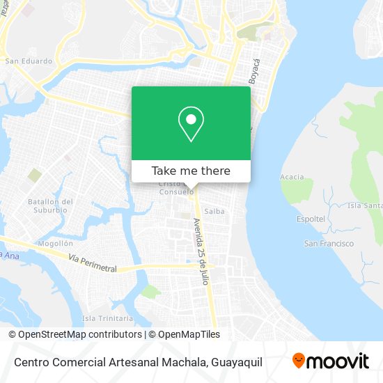 Centro Comercial Artesanal Machala map