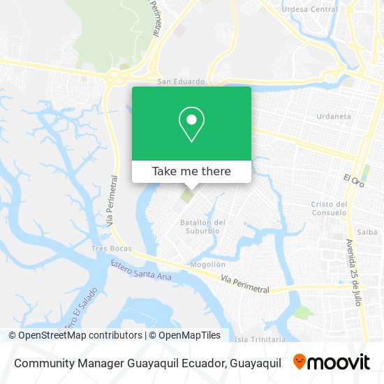 Mapa de Community Manager Guayaquil Ecuador