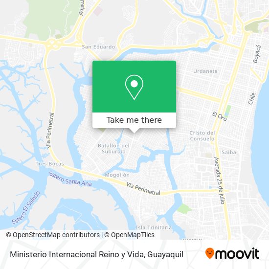 Mapa de Ministerio Internacional Reino y Vida