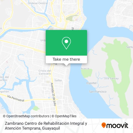 Mapa de Zambrano Centro de Rehabilitación Integral y Atención Temprana