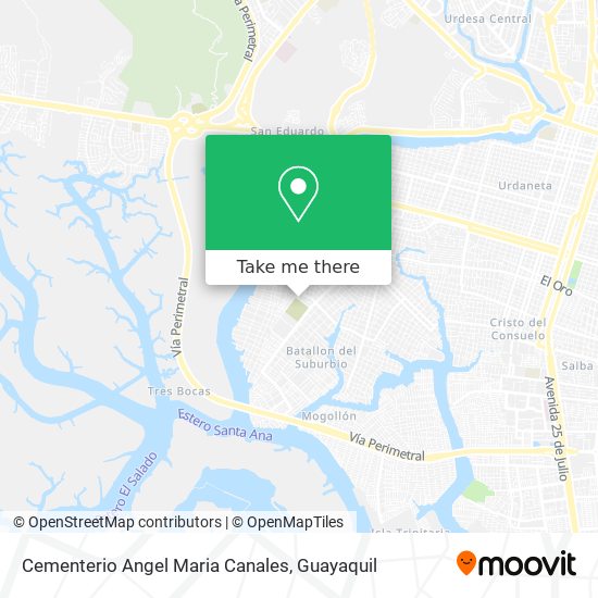 Mapa de Cementerio Angel Maria Canales