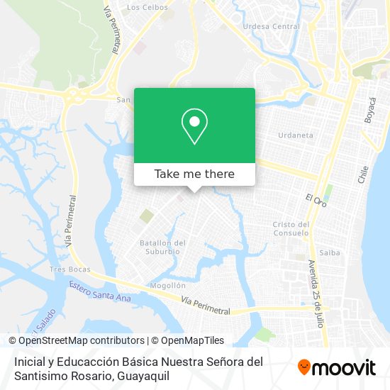 Inicial y Educacción Básica Nuestra Señora del Santisimo Rosario map