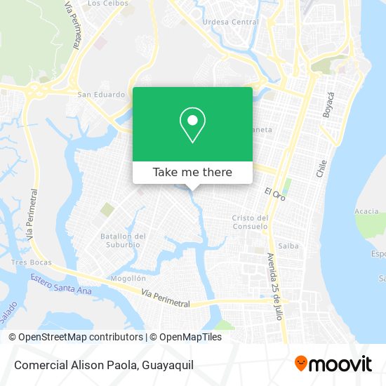 Comercial Alison Paola map
