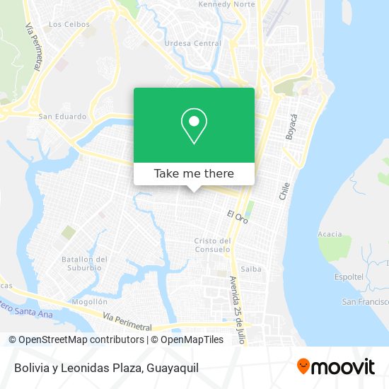 Mapa de Bolivia y Leonidas Plaza