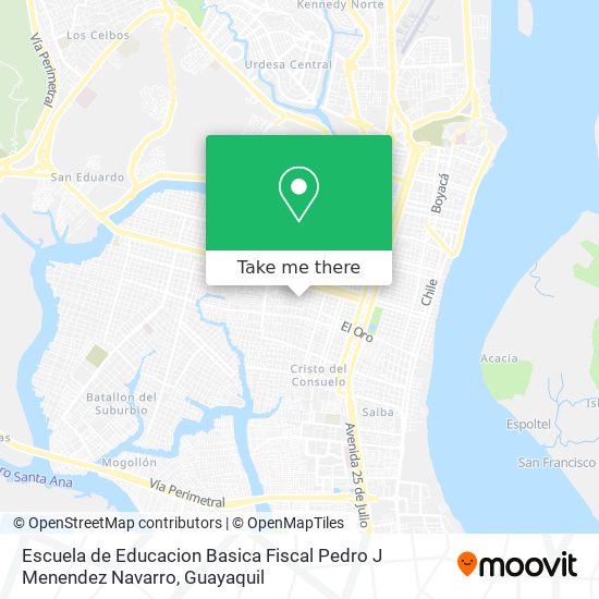 Escuela de Educacion Basica Fiscal Pedro J Menendez Navarro map