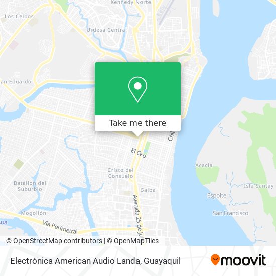Electrónica American Audio Landa map