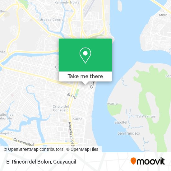 El Rincón del Bolon map
