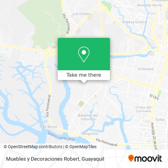 Muebles y Decoraciones Robert map