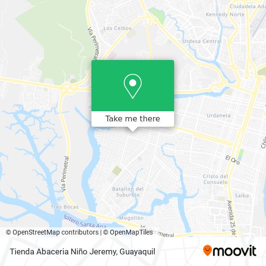 Mapa de Tienda Abaceria Niño Jeremy