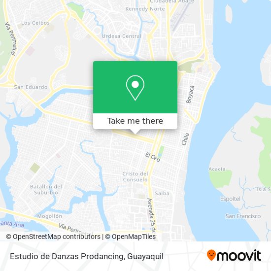 Estudio de Danzas Prodancing map